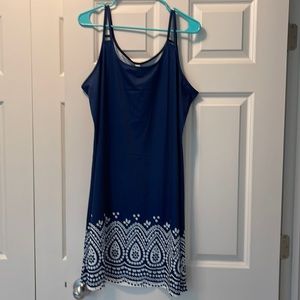 NWT 🌸 Navy Tank Dress tag says size XXL fits like XL